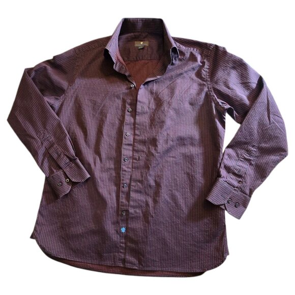Men's TOSCANO Button Up Dress Casual Shirt sz M - Picture 3 of 10